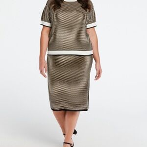 Ella Rafaella Ella Rafaela Knit Skirt Top Set